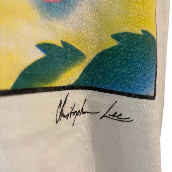 Joie De Vie day n night intimates vintage women's Christopher Lee art sleepshirt - Picture 3 of 7